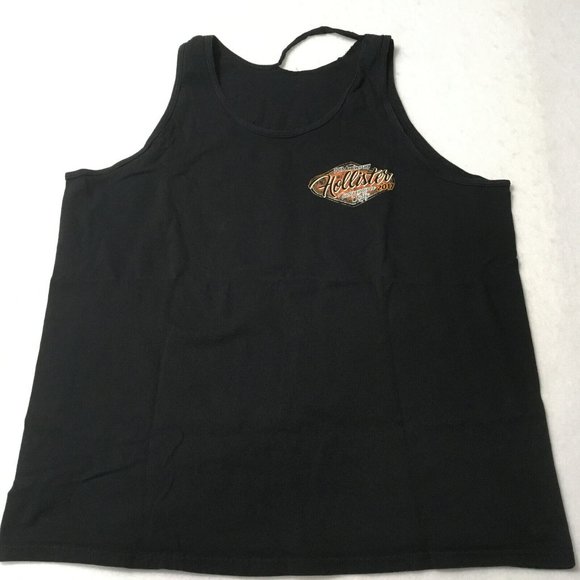 #L 70th Anniversary Hollister Independence Rally 2017 T Shirt Top Tank Black - Picture 8 of 9